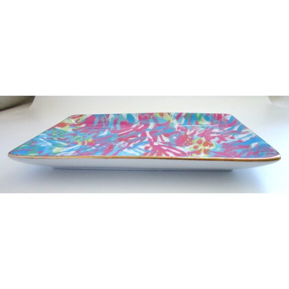 Lilly Pulitzer Trinket Dish - Rectangle Jewelry Tray - Colorful Tropical Fish - Picture 5 of 10